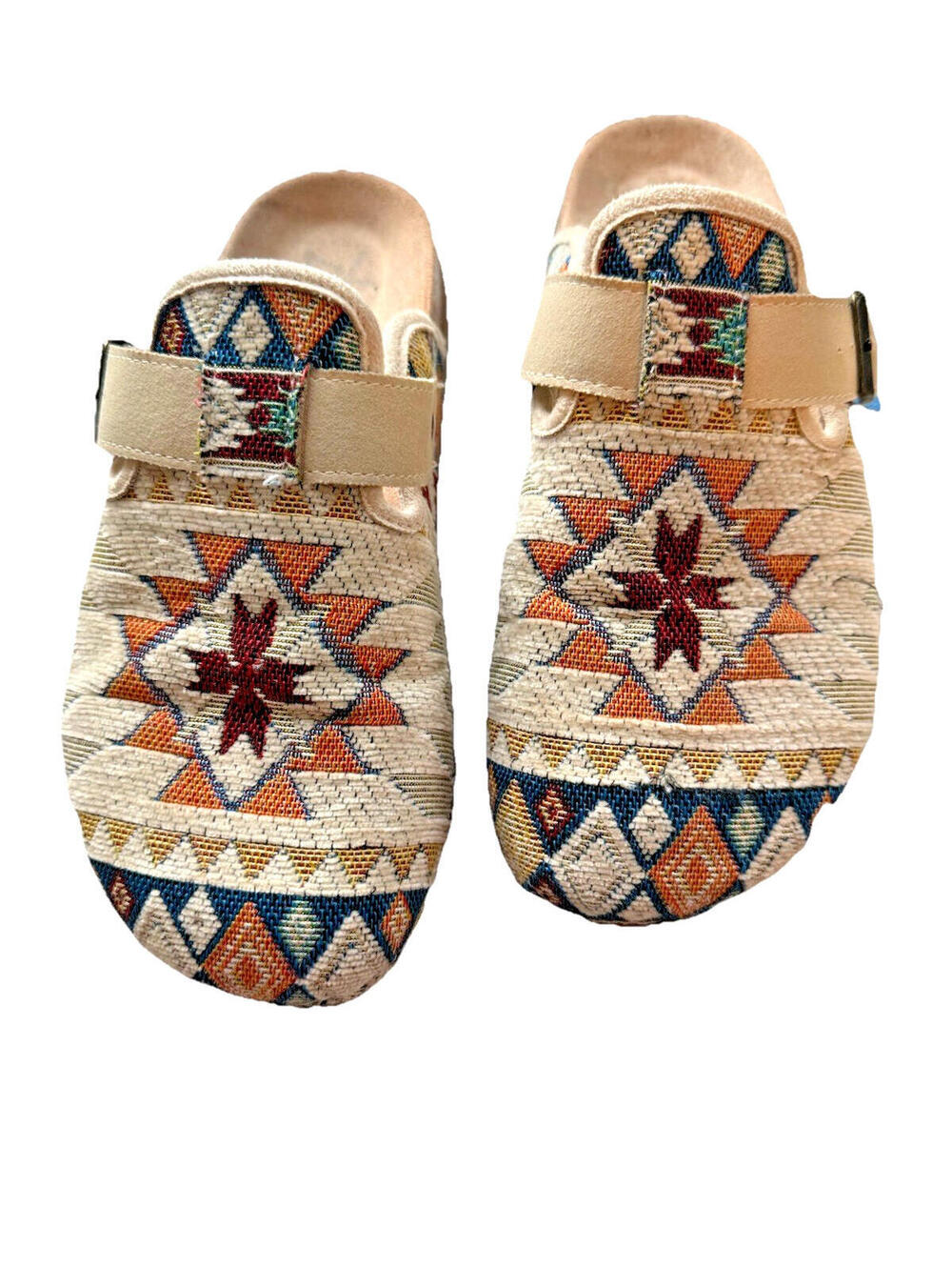 Dirty Laundry Women's Slip On Mules Shoes Size 8.5 Colorful Aztec Southwestern